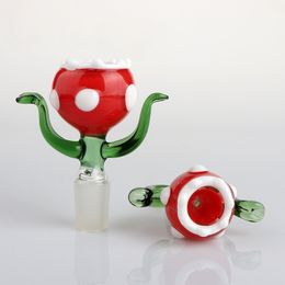 New US Color Cannibal Flower 14mm 18mm Male Glass Bowls Tobacco Accessories For Glass Water Bongs Dab Rigs Smoking Pipes