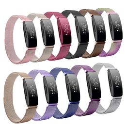 For Fitbit Inspire HR Band Replacement Milanese Loop Magnetic Stainless Steel Strap Bracelet Betl for Fitbit Inspire Accessories