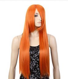 WIG free shipping New 80cm/32"Long Straight Fashion Women Cosplay Heat Resistant Full Wigs 114
