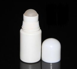 30ml Plastic Roll On Bottles White Empty Roller Bottle 30cc Rol-on Ball Bottle Deodorant Perfume Lotion Light Container SN074