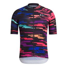 Breathable RAPHA Team Mens Cycling jersey Short Sleeve Maillot Road Racing Tops Quick Dry MTB Bike Shirts Bicycle Uniform S21040215