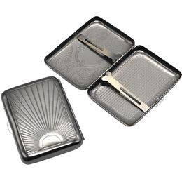 Creative electroplated cigarette boxes with 14 carved and printed exquisite cigarette boxes