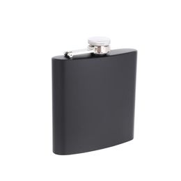 Matt black 6oz Liquor Hip Flask Screw Cap,100% stainless steel , laser welding,Personalized logo Free LX1168