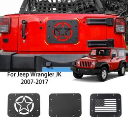 Car Tail Door Air Outlet Cover Tailgate ERxhaust Decoration For Jeep Wrangler JK 2007-2017 Auto Exterior Accessories