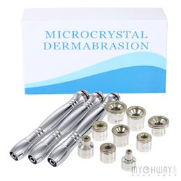 3 Wands And 9 Diamond Tips for Diamond Microdermabrasion Facial Peeling Machine Stainless Wands Cotton Philtres For Sale