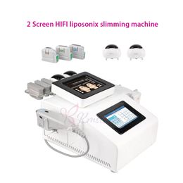 2 in 1 HIFU face lift wrinkle remove liposonix body slimming cellulite removal spa beauty equipment with two screen