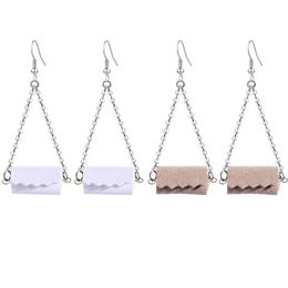 Creative Personalized Tissue Dangle Earrings Simple 3D Tissue Leather Paper Roll Drop Earrings Novelty Funny Paper Towel Earrings for Women