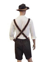 Wholesale-Oktoberfest Costume Lederhosen Bavarian Octoberfest German Festival Beer Halloween for Men Beer Costumes Plus Size M,L,XL,2XL