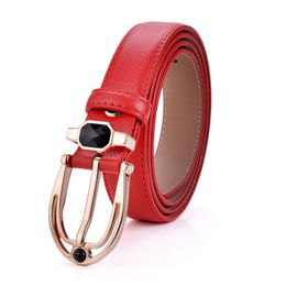 ladies leather belt pin buckle leather gemstone wide belt female manufacturers spot wholesale pants belts JK012