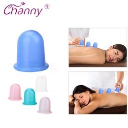 1pc Vacuum Silicone Cupping Body Massager Anti Cellulite Vacuum Cans Silicone Suction Cupping Cups Back Neck Body Massage Helper SH190724