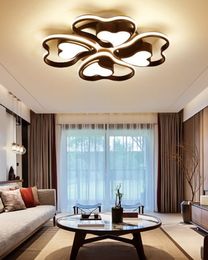 New White/Coffee Ceiling Lamp for Living Room Bedroom Bedroom Lamp Modern LED Ceiling Light Remote Control and Dimming MYY