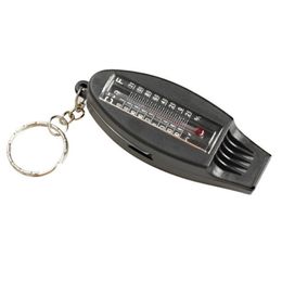 New 4-IN-1 Multifunction Thermometer Compass Whistle