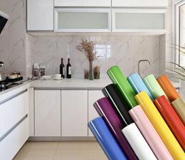 -Gabinete de cocina impermeable papel tapiz perla blanco bricolaje decorativo película pvc auto adhesivo papel muebles renovación pegatinas