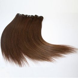 grade 8atop quality hair Colour 2 100g per bundle 4 bundles 100 human nonremy straight wave hair pieces dhl free