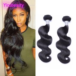 Peruvian Human Hair Bundles Hair Extensions Body Wave 2 Bundles Virgin Body Wave Bundles Double Wefts Weaves