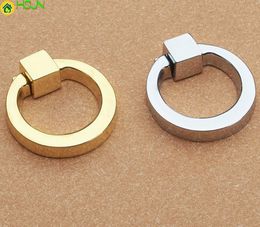 Dresser Drawer Drop Rings Cupboard Knobs Silver Gold Kitchen Cabinet Pulls Knobs Pull Handle Modern Decorative Hardware