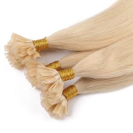 100% Indian remy Italian keratin U tip hair 1g/strand,100strands pre-bonded nail tip hair extensions capsule color 60