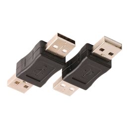 Wholesale 100pcs/Lot USB 2.0 Type A Male To A Male Adapter Connector Converter Coupler Black