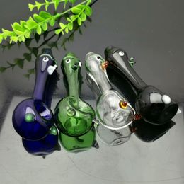 Coloured cartoon glass pipe Wholesale Bongs Oil Burner Pipes Rigs Smoking