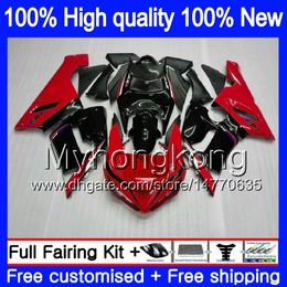 Body For KAWASAKI ZX-600 ZX 6R 600CC 6 R ZX636 2005 2006 210MY.82 Black Red ZX-636 600 CC ZX6R 05 06 ZX600 ZX 636 ZX-6R 05 06 Fairing