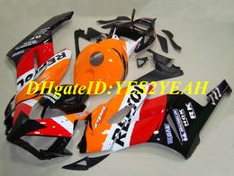 Hi-grade Motorcycle Fairing kit for Honda CBR1000RR 04 05 CBR 1000RR 2004 2005 CBR1000 ABS Orange red black Fairings set+Gifts HM49