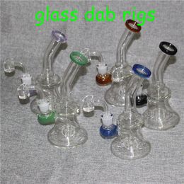 Glass Bongs Dab Rigs Water Pipes with 4mm Quartz Banger Heady Mini Pipe Wax Oil Rigs Small Bubbler