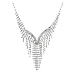 Wholesale- Necklace Earrings Two Piece Set Angel Wings Bridal Set Necklace Wedding Jewellery Wedding Accessories