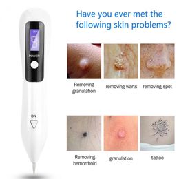 Portable LCD Display Plasma Pen tattoo Mole Dark Spot for face body skin tags Freckle remover Point Beauty Care