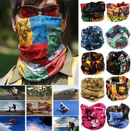 Outdoor Cycling Scarf Mask Magic Turban Sunscreen Hair Band Seamless Kerchief Leisure Travel Multi-functional Headband 24 Style XD19961