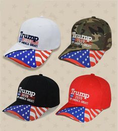 Donald Trump baseball hat Star USA Flag Camouflage cap Keep America Great 2020 Hat 3D Embroidery Letter adjustable Snapback 4style tlZYQ1024