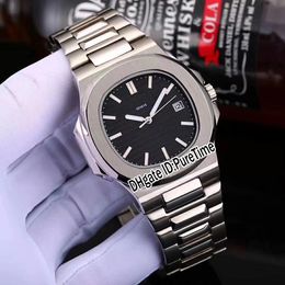 New Classic 5711/1A Steel Case Black Texture Dial 40mm A2813 Automatic Mens Watch Sports Watches Stainless Steel 6 Colours Puretime P280H8