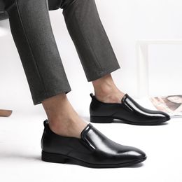 Men genuine Leather Shoes laofers Mens Moccasins Fashion Slip On Shoes For Men Loafers party Men Shoes