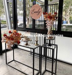 tall big and large black/white gold tall flower stand backdrop metal floral panel stand for stage decoration wedding senyu0432