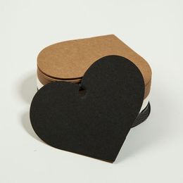 500pcs 5X6.5cm Heart Blank Price Hang Tags Gift Package DIY Hangtag Handmade Cardtags