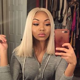 Middle Part Blonde Bob Black Hairstyles