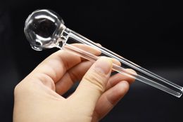 High Quality 5.5inch thick heady Glass cigarette filters tobacco pipe glass hand pipe glass oil burner pipe for smoking