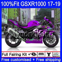 Injection OEM For SUZUKI GSX-R1000 K17 Hot purple GSXR 1000 17 18 2019 331HM.96 GSX R1000 L7 L8 GSXR-1000 GSXR1000 2017 2018 19 Fairing