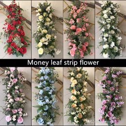 Wedding decoration Road cited artificial flowers wall mix DIY arched door shop Flower Row Window T station area Christmas