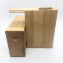 Latest Natural Bamboo Wood Cigarette Storage Box Stash Case Portable Innovative Design Herb Tobacco Smoking Holder Protective Shell DHL Free