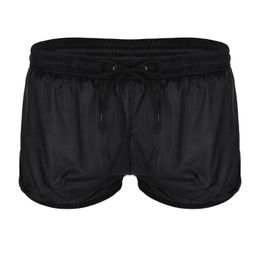 Mens Swim Briefs Soft See Through Swimwear Men Sexy Swimsuit Beach Boxer Shorts Swimming Trunks Drawstring Lightweight Panties1240I