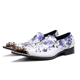 Zapato hombre encaje blanco Zapatos de novio blanco