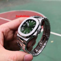 Men's watch Stainless steel automatic mechanical business watch green face personality fashion popular watch free shipping