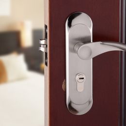 Modern Aluminium lock Bedroom bathroom living room handle lock Engineering hardware door handle