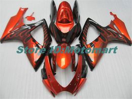 ABS Fairing set for SUZUKI GSXR600 750 2006 2007 GSXR 600 GSXR 750 K6 06 07 orange black Fairing gs kit+7 gifts Sp155