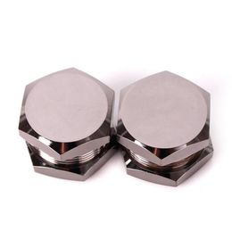 Mini Hexagon 3-30mm Zinc Alloy Flat Plate Grinder New Flat Tooth Gun Black Silver Smoke Crusher