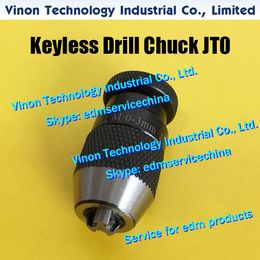 EDM KEYLESS Drill Chuck 0-3MM JT0, or Drill Chuck with female adapter (with inner thread) for Taiwan Super drill EDM machines
