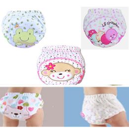 Cute Baby Diapers Reusable Nappies Cloth Children Diaper Washable Infants Cotton Training Pants Panties Baby Nappy Changing 12 Colour