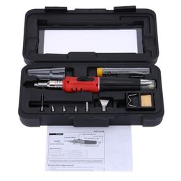 Freeshipping 115K Professional Butane Gas Soldering Iron Kit Welding Kit Torch