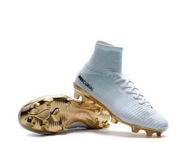 cr7 boots gold