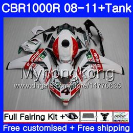 Body +Tank Castrol red hot For HONDA CBR1000 RR CBR 1000 RR 08 09 11 277HM.14 CBR1000RR 08 09 10 11 CBR 1000RR 2008 2009 2010 2011 Fairings